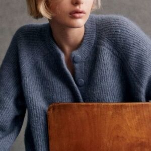 Sezane Othello Cardigan Ice Blue - Size S - Gently worn once